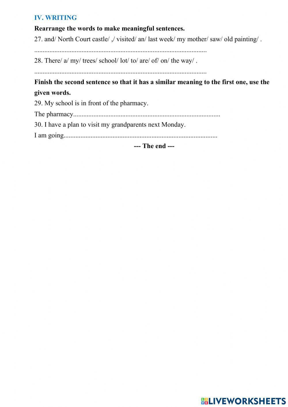 De thi TA vao 6 - so 1