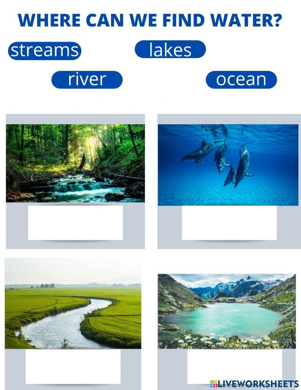 Where can we find water?