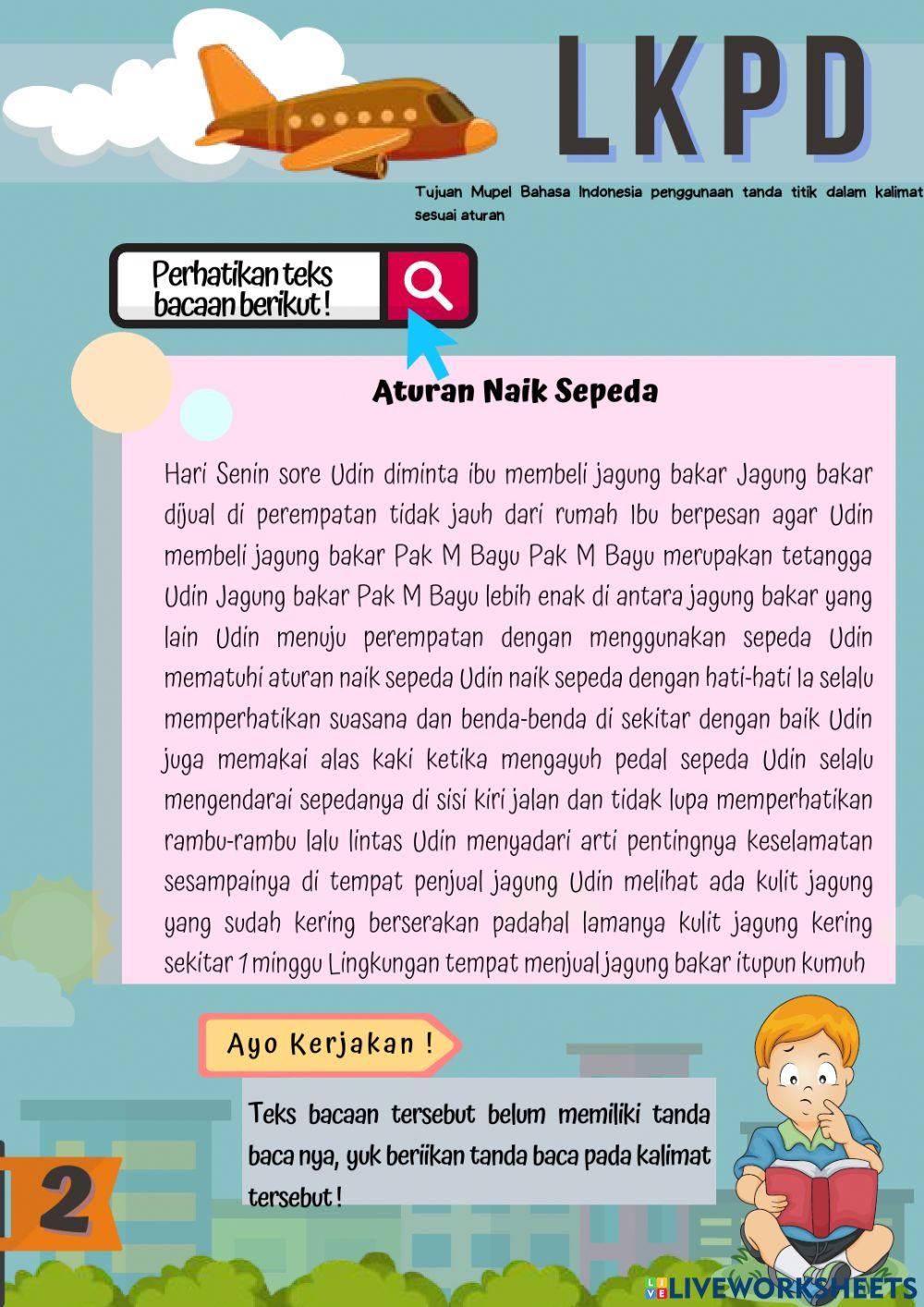 LKPD Kelas 2 Tema 8 Subtema 3 Pembelajaran 3