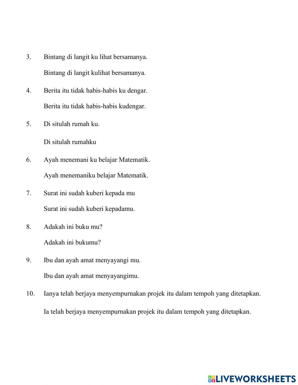 Kesalahan Kata Ganti Nama