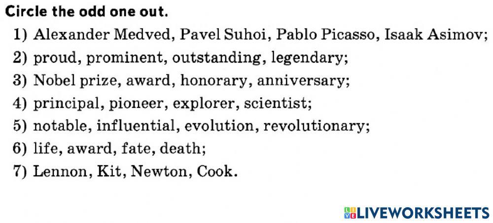 Unit 7 Great People Lesson 4