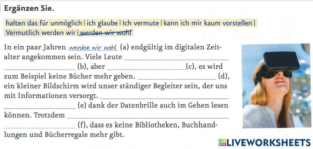 B 1.1. Lektion 5: Über Zukunft sprechen