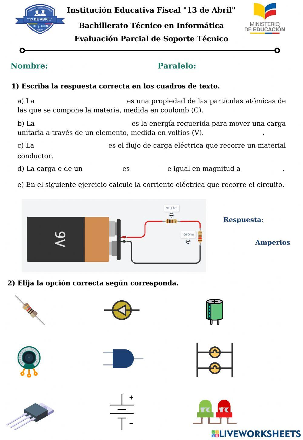 Prueba de Electricidad Básica