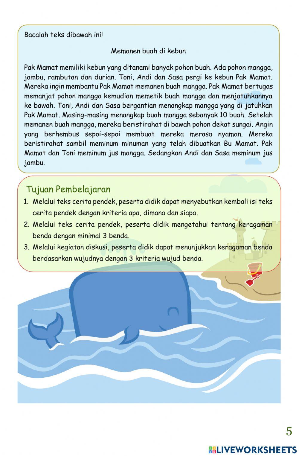 Lembar Kerja Peserta Didik Kelas 2 Tema 2