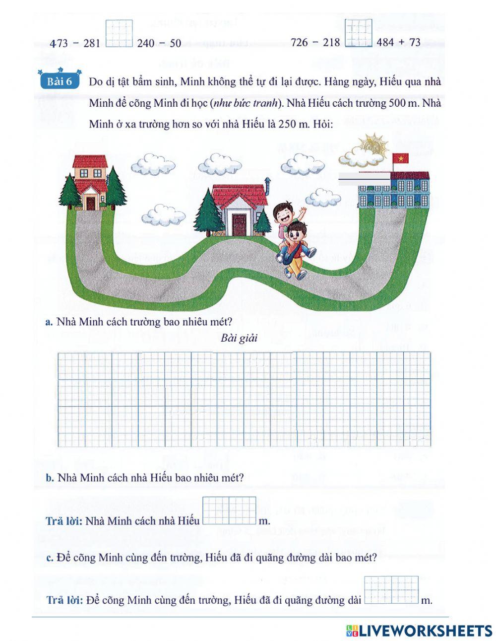 Toán 2 - Tuần 31 Bài tập