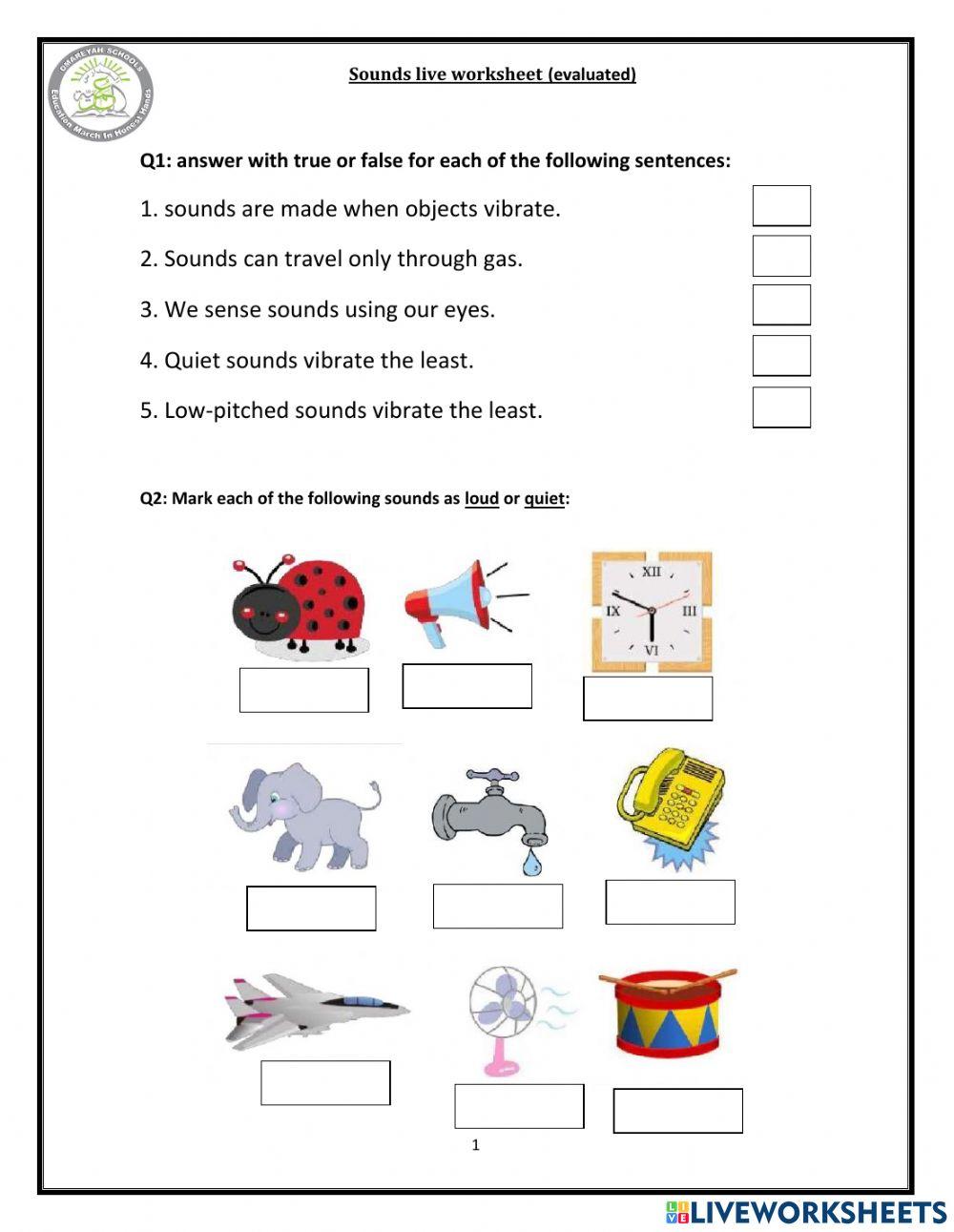 Sounds live worksheet