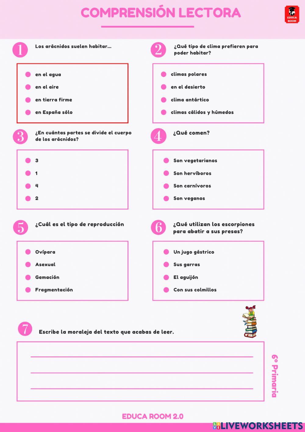 6º ud8 comprension lengua