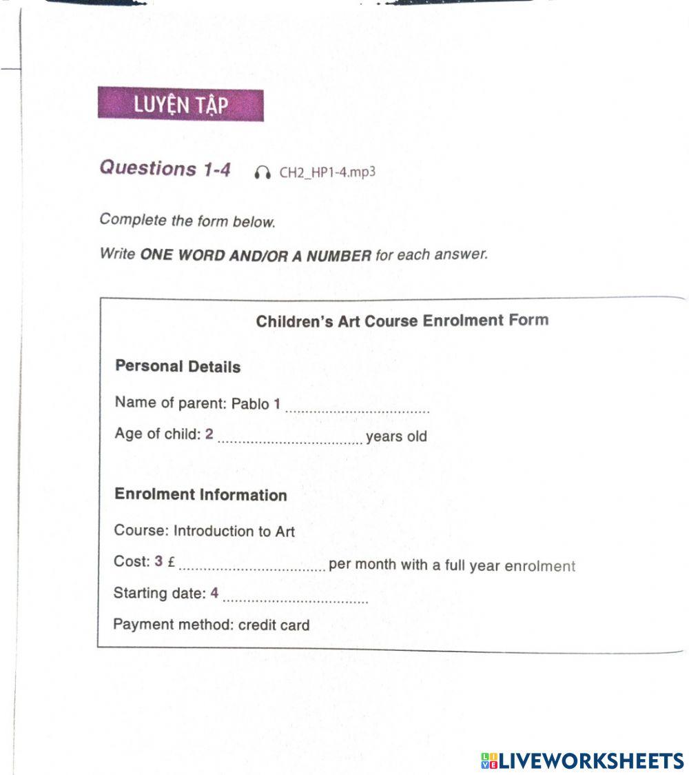 Hacker listening chapter 2 from completion 1 4 worksheet live