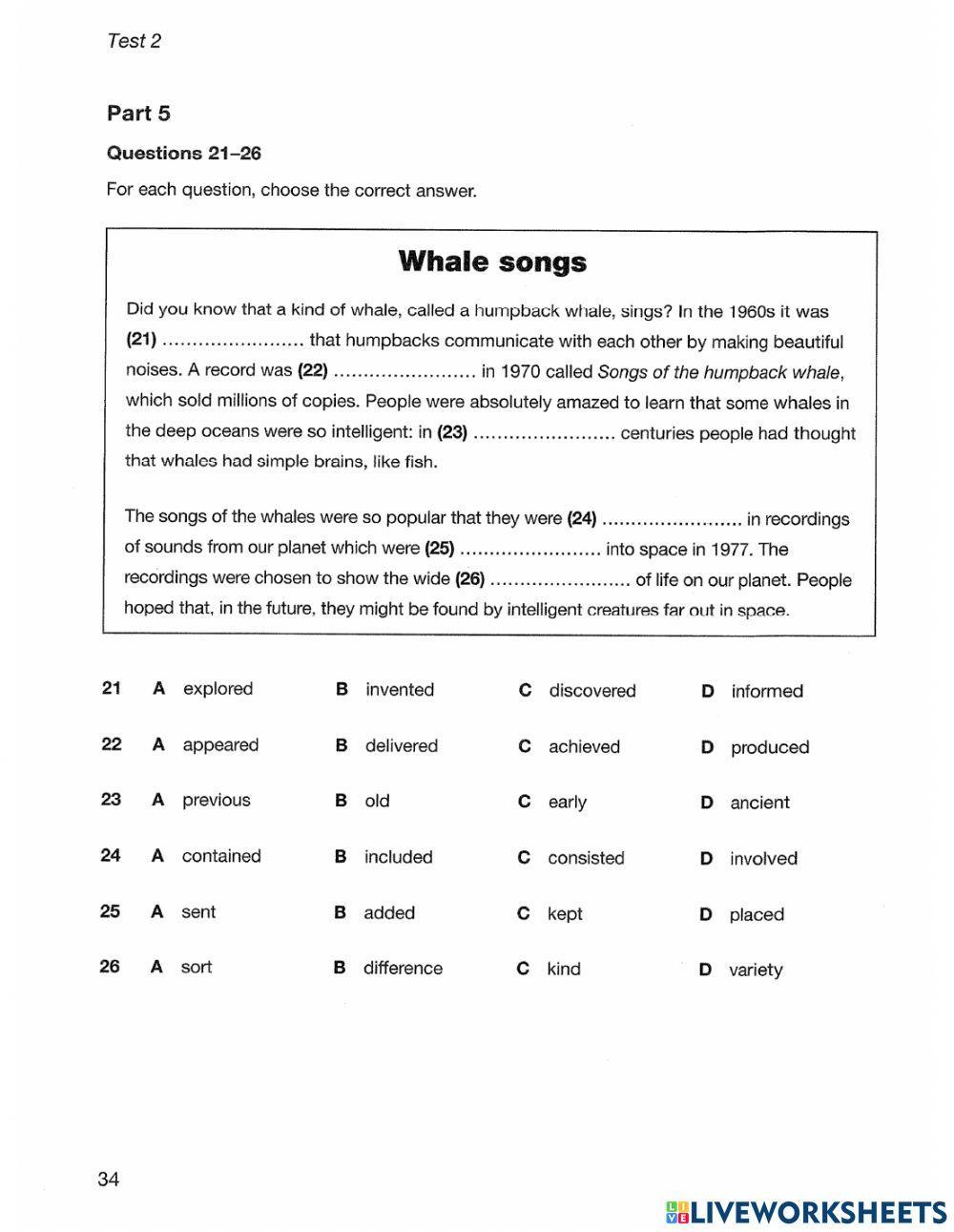 Practice test 2 (PET)