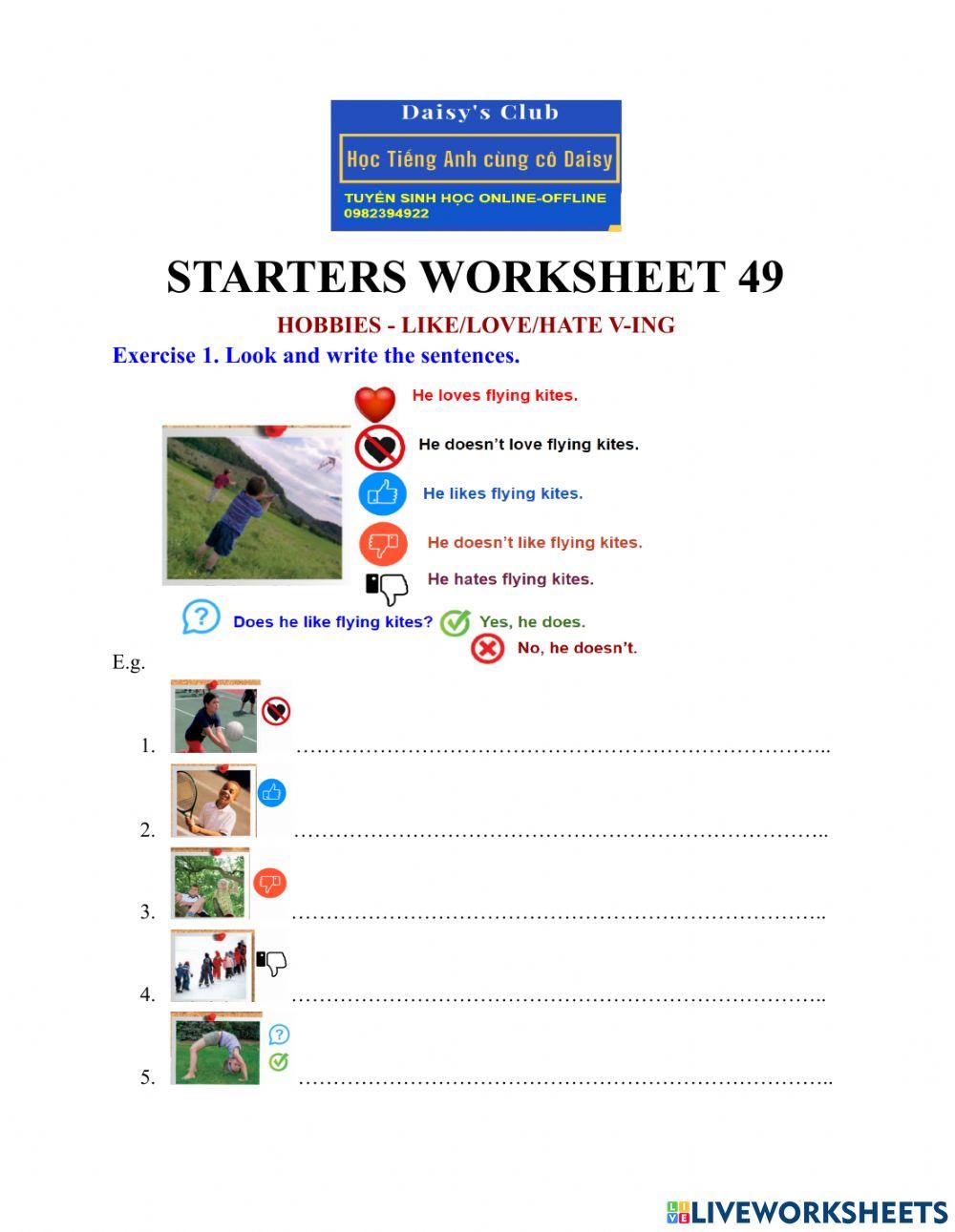 Like love hate v-ing