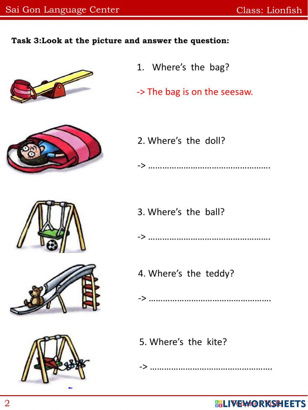 Unit 5: Where's the ball?