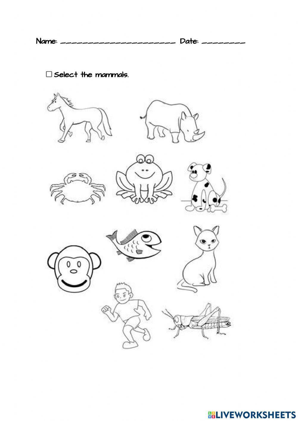 Select mammals