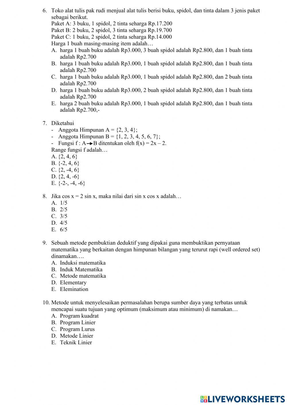 Ujian Sekolah T.P..2021-2022