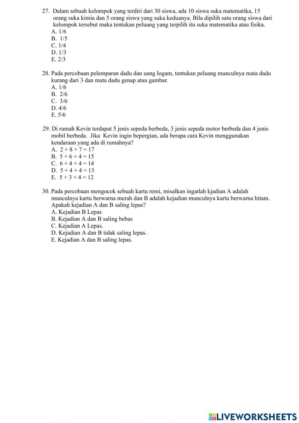 Ujian Sekolah T.P..2021-2022