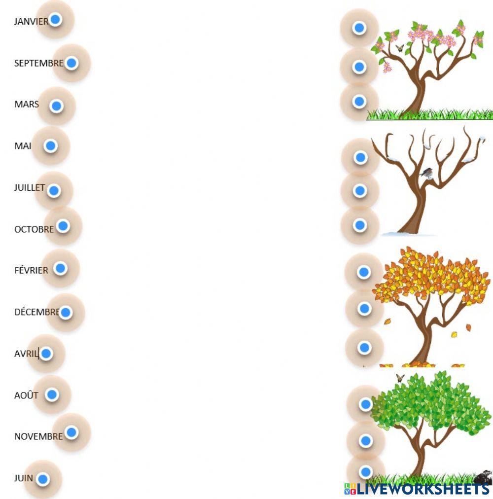 Les saisons de l'année en France