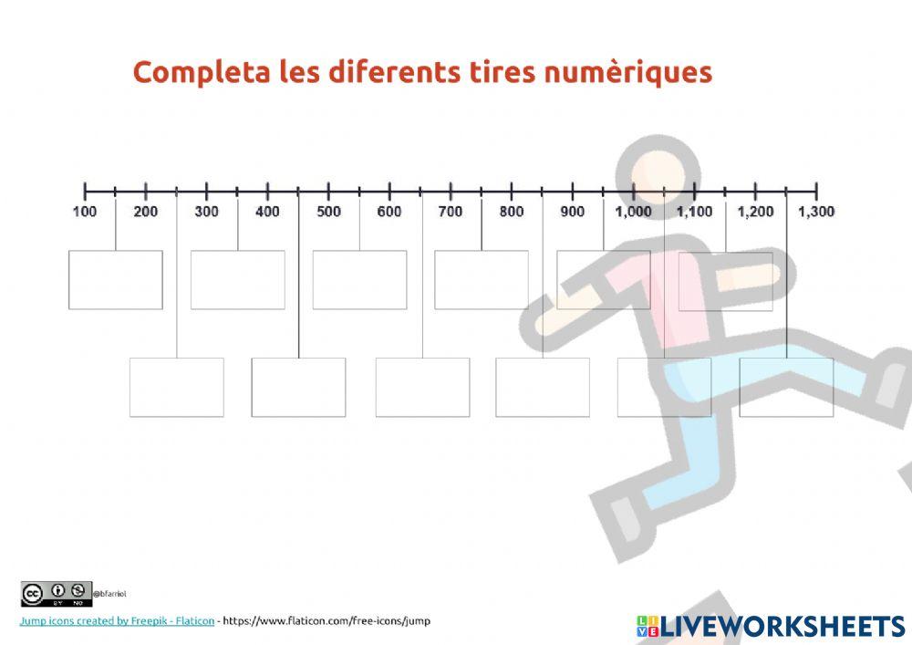 Completa les tires numèriques