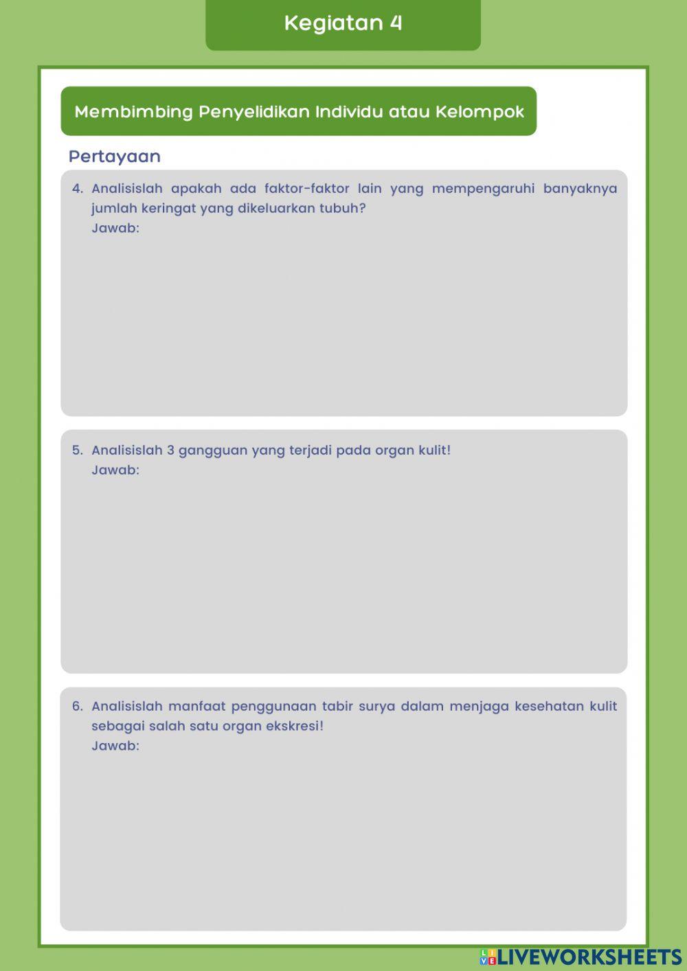 Sistem Ekskresi Manusia Organ Kulit