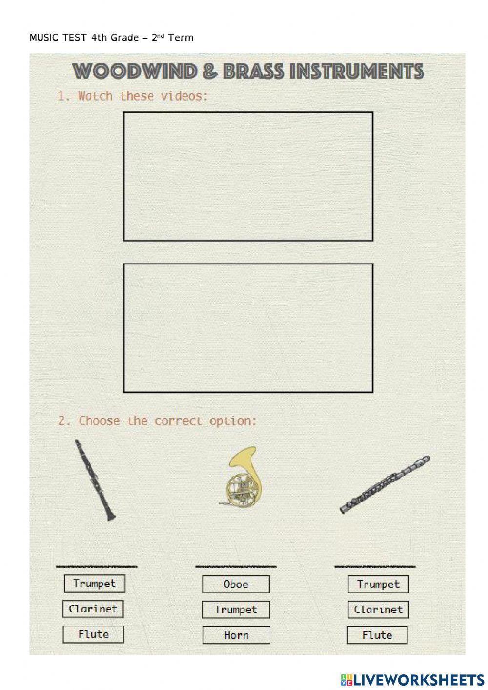 4º Music Test - 2nd Term