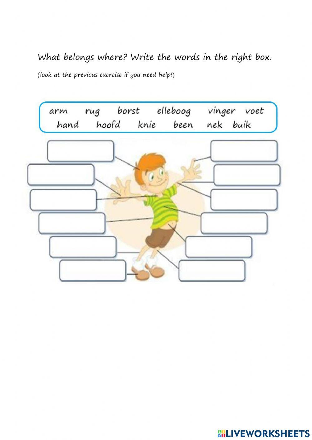 Body parts - face and body