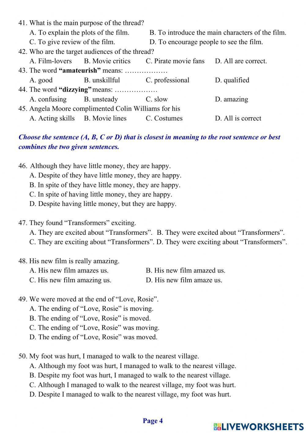  Tieng Anh Lop 7 -2nd Mid-Term Test 03