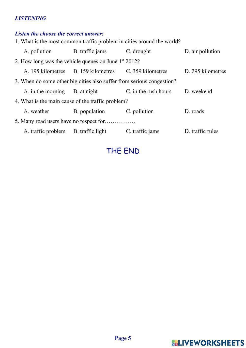  Tieng Anh Lop 7 -2nd Mid-Term Test 03