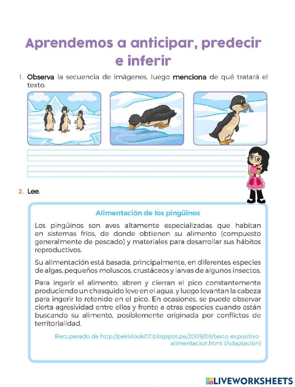 Anticipar, pred… | Free Interactive Worksheets | 6850925, image size:1000x1313