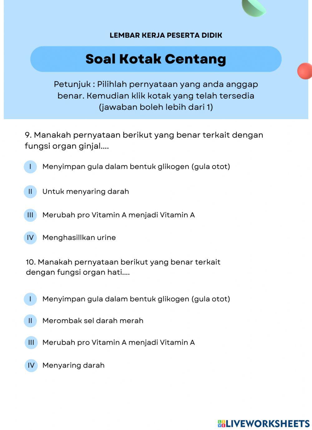 E-lkpd sistem ekskresi xi