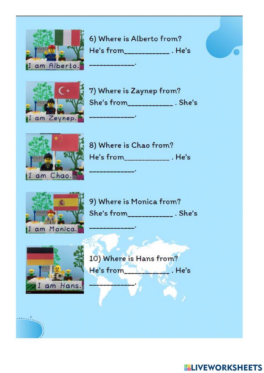 Countries and Nationalities