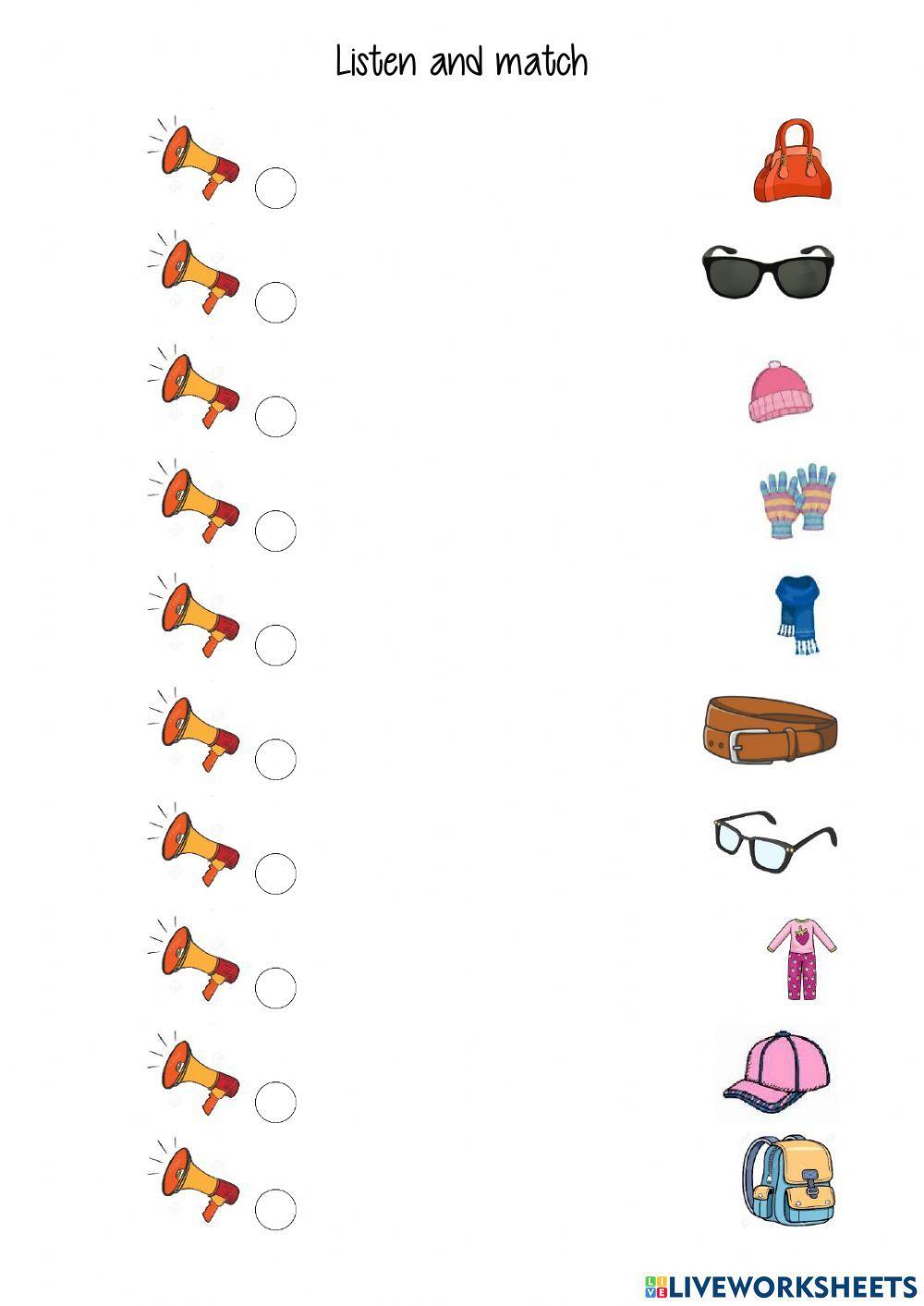 Listen and match accesories