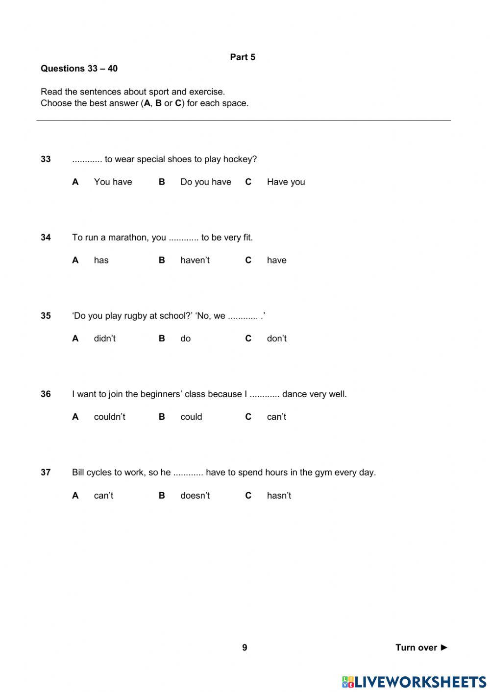 Empower a2 englihst test