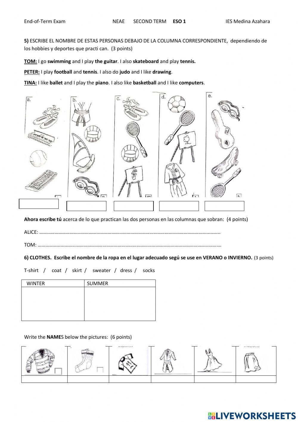 Basic grammar and vocabulary