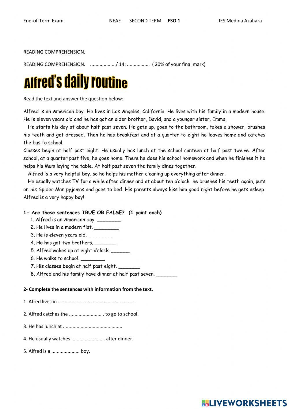 Basic grammar and vocabulary