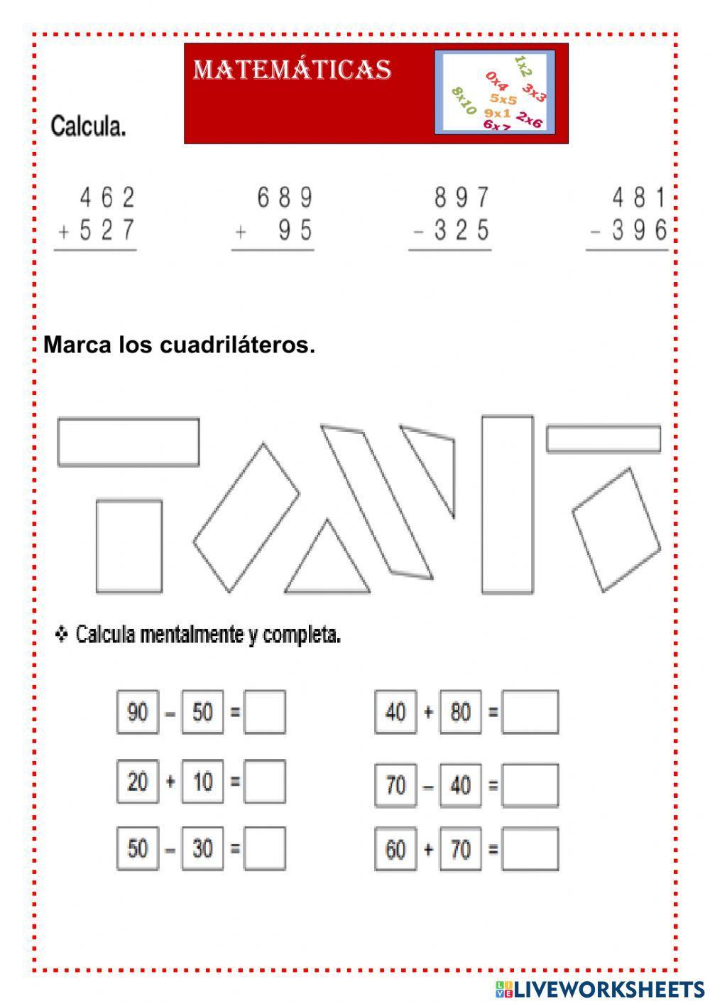 Las tablas de multiplicar