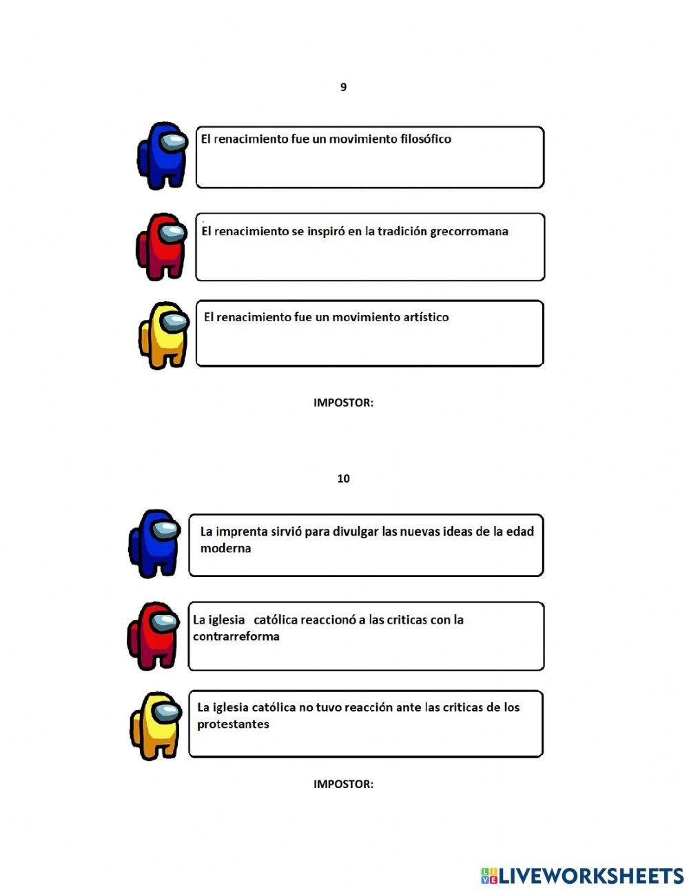 Among us edad moderna