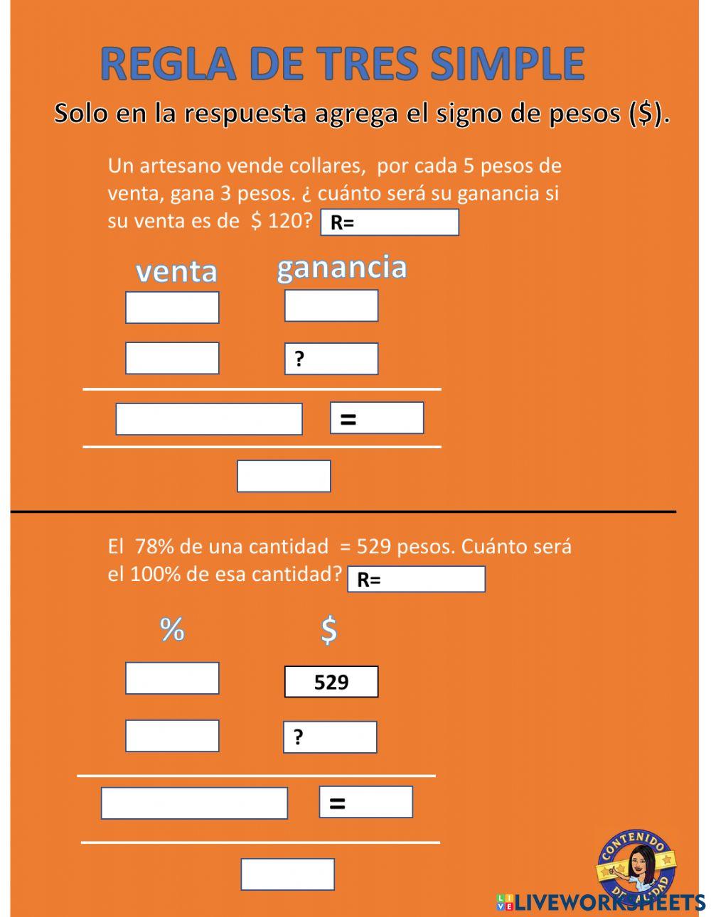 Regla de tres simple