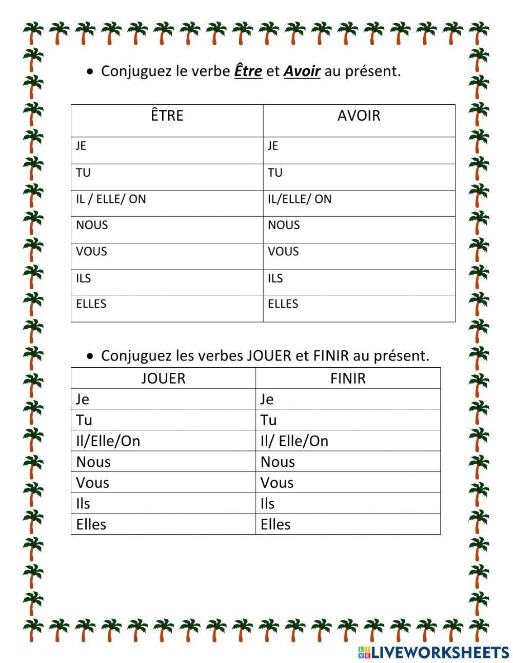  Examen de Francés 6° Segundo Trimestre