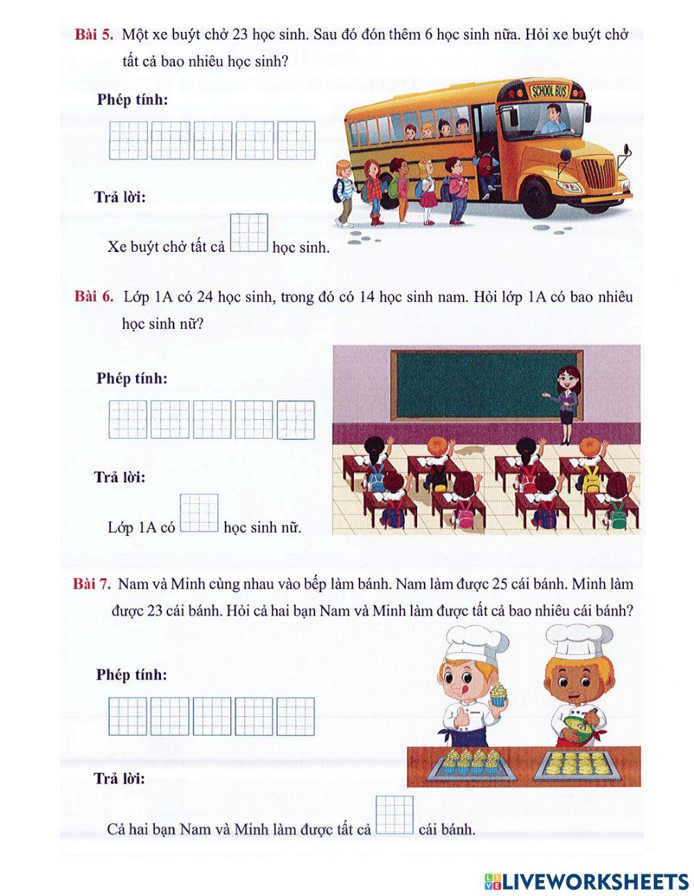 Toán 1 - Tuần 32 Bài tập