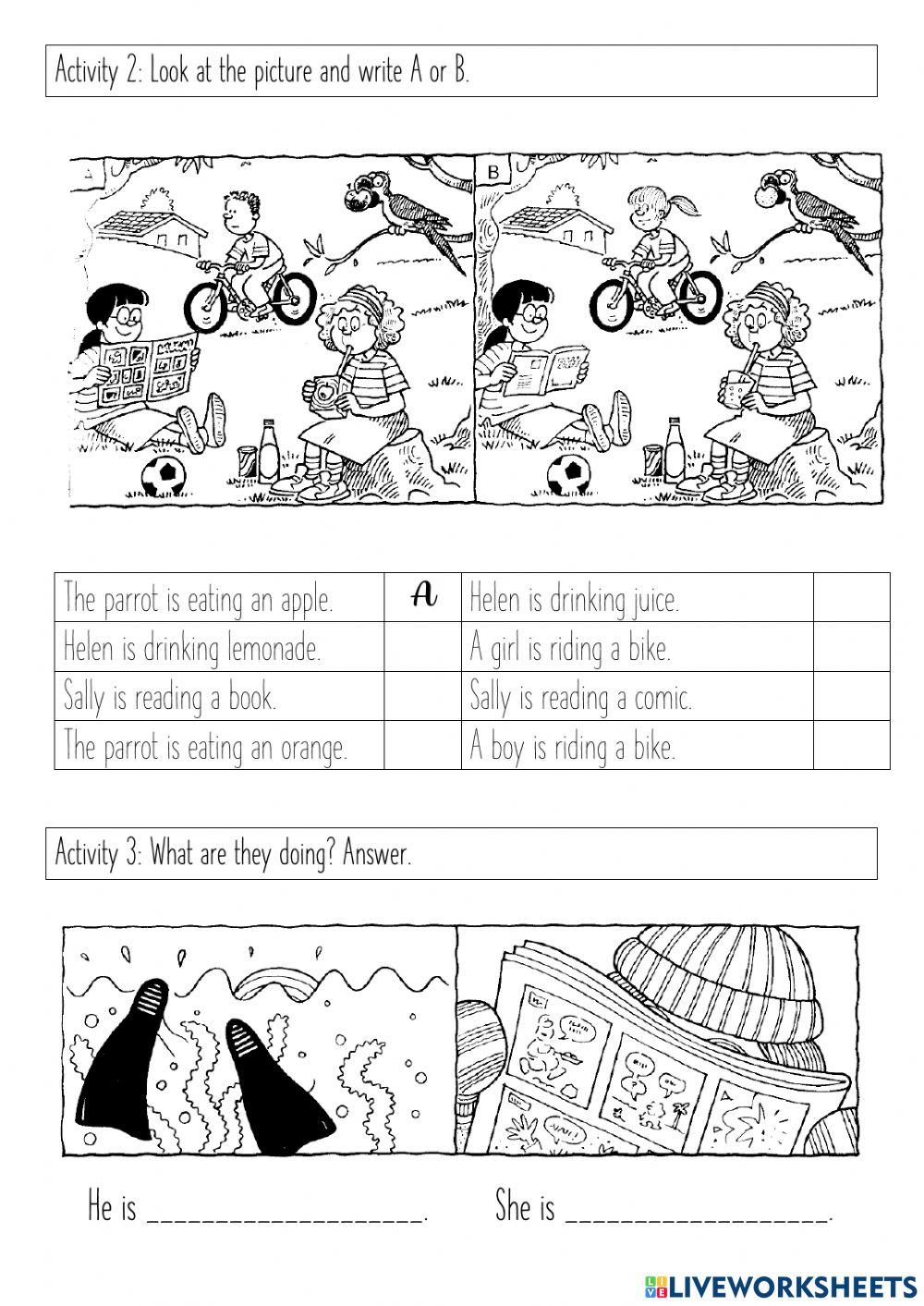 Present Continuous - Practice