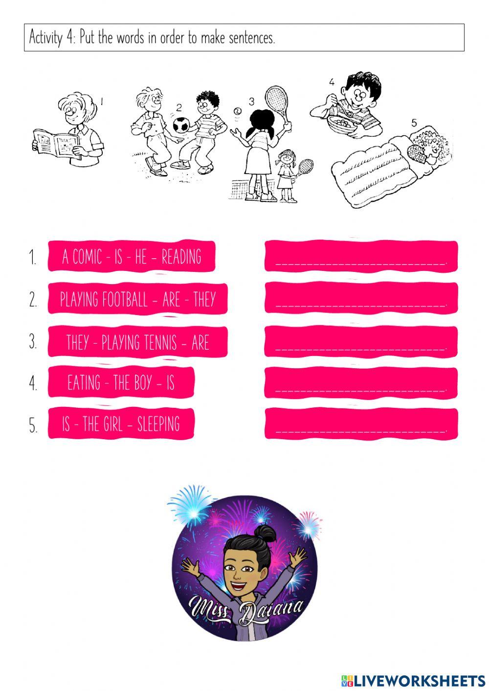 Present Continuous - Practice