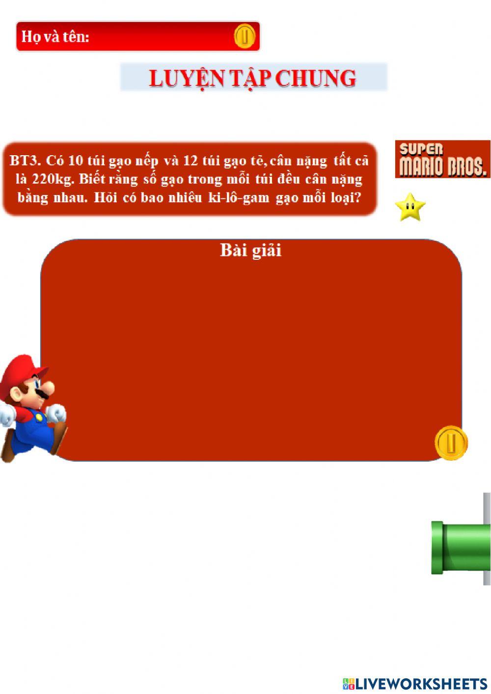 Toán 4 - Luyện tập chung (T.152)