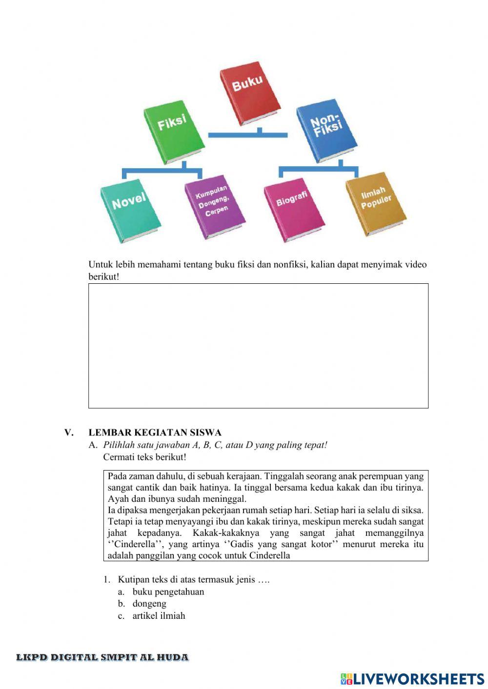 LKPD 1 Buku Fiksi dan Nonfiksi