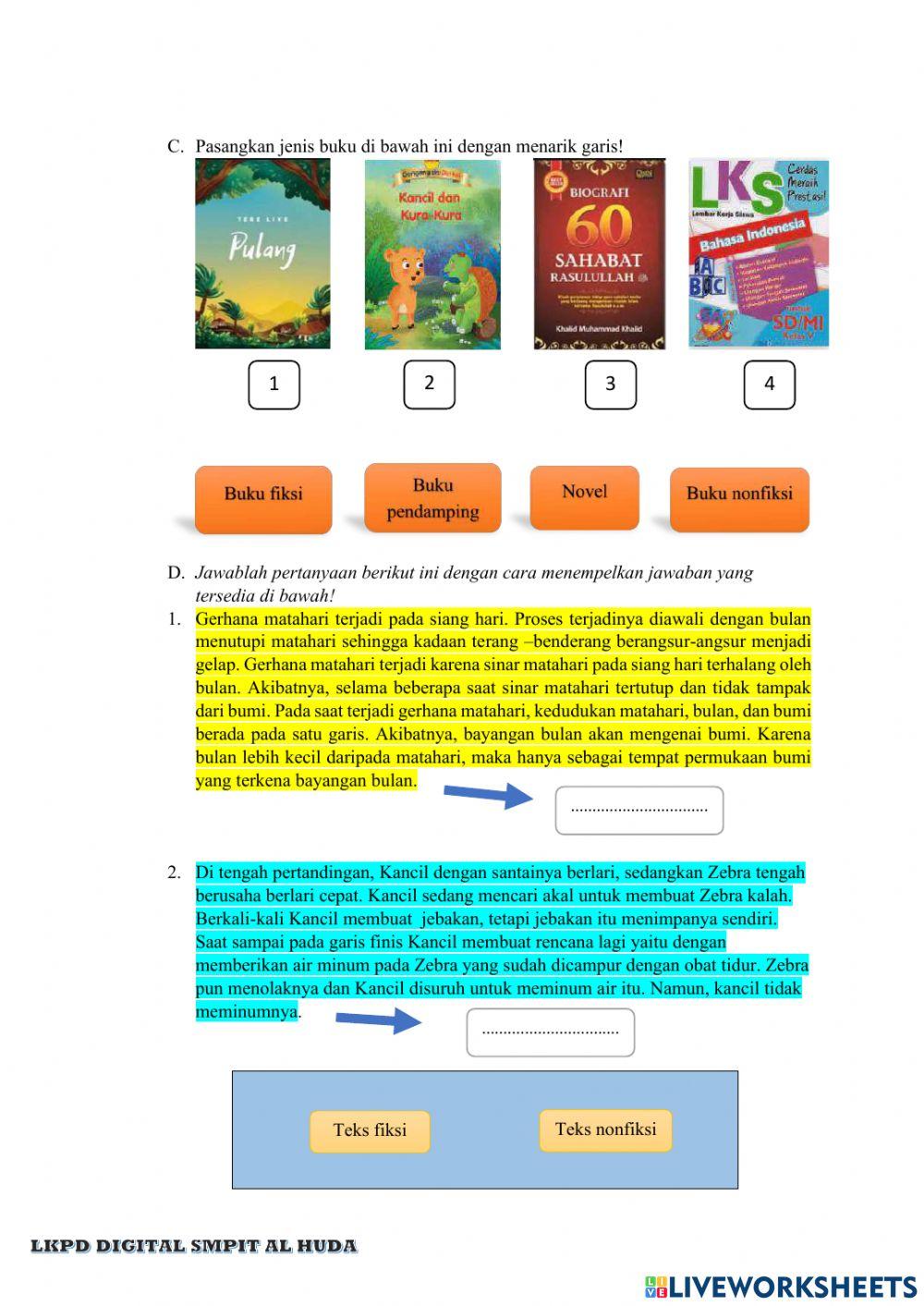 LKPD 1 Buku Fiksi dan Nonfiksi