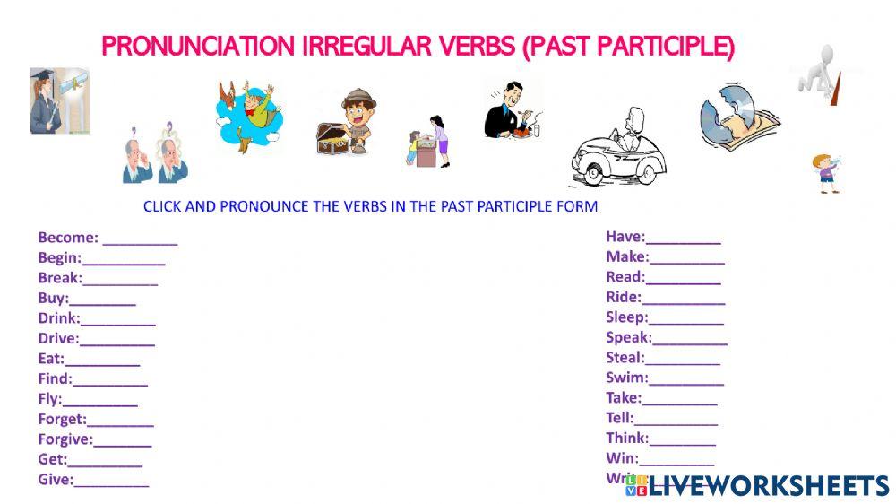 Past participle prununciation