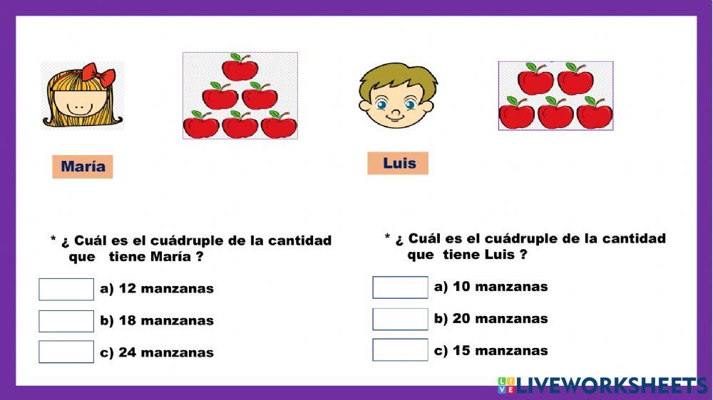 Doble , triple y cuádruple