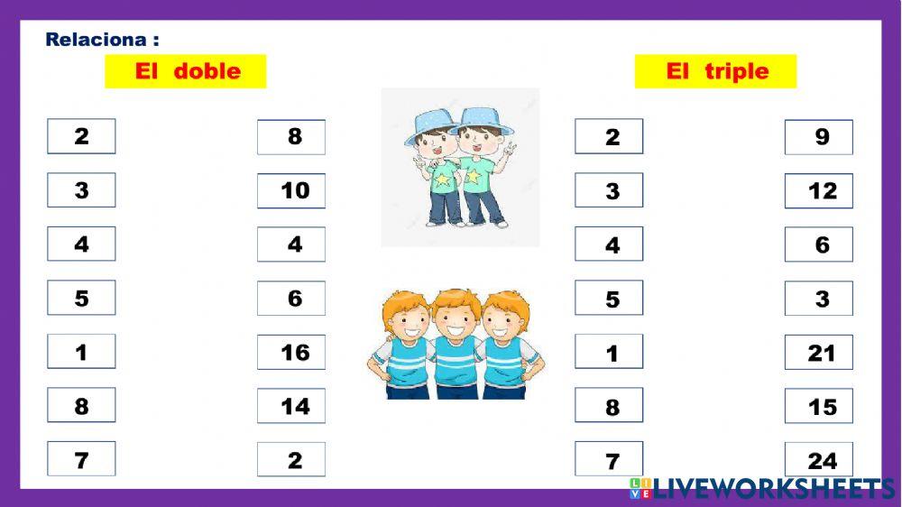 Doble , triple y cuádruple