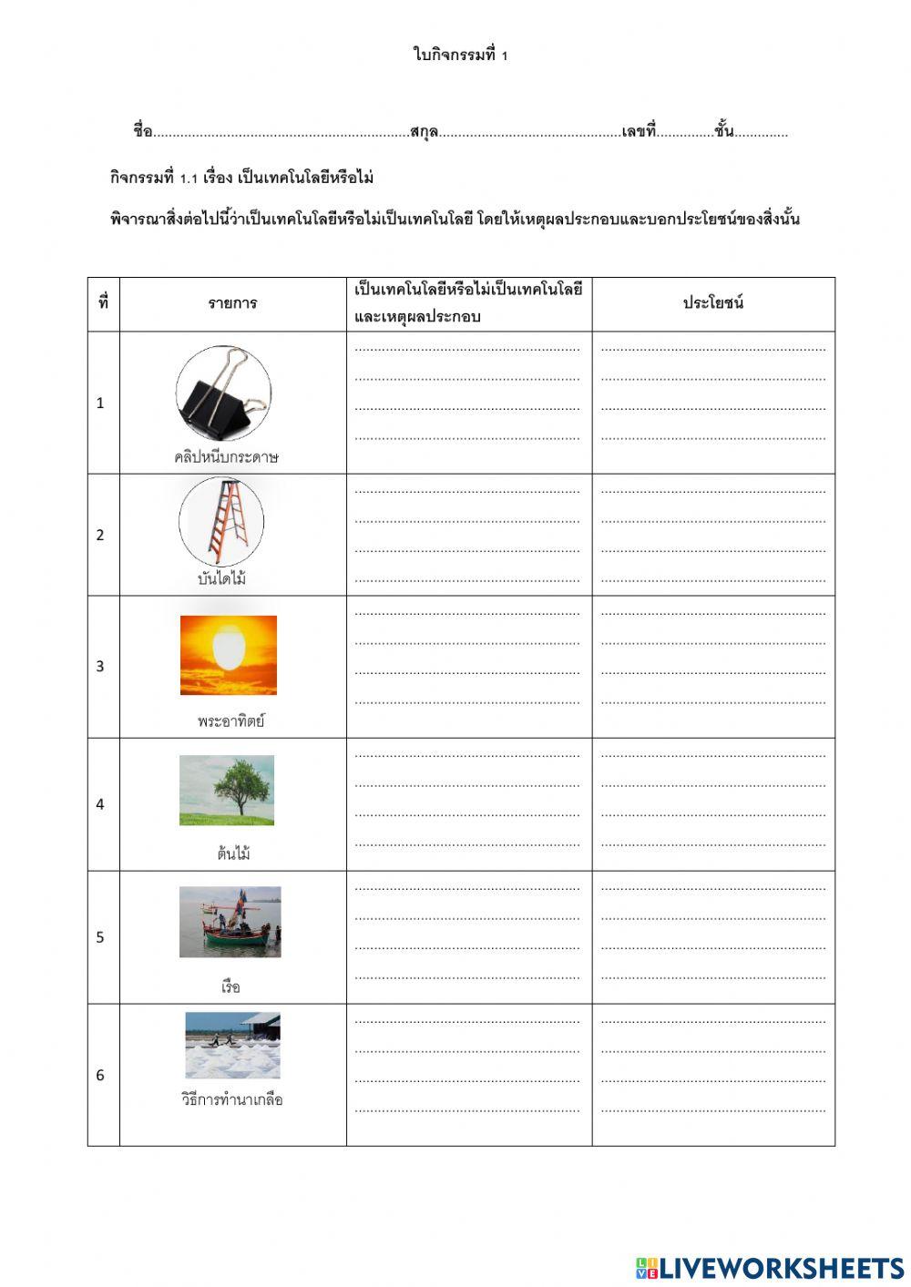 การออกแบบและเทคโนโลยี