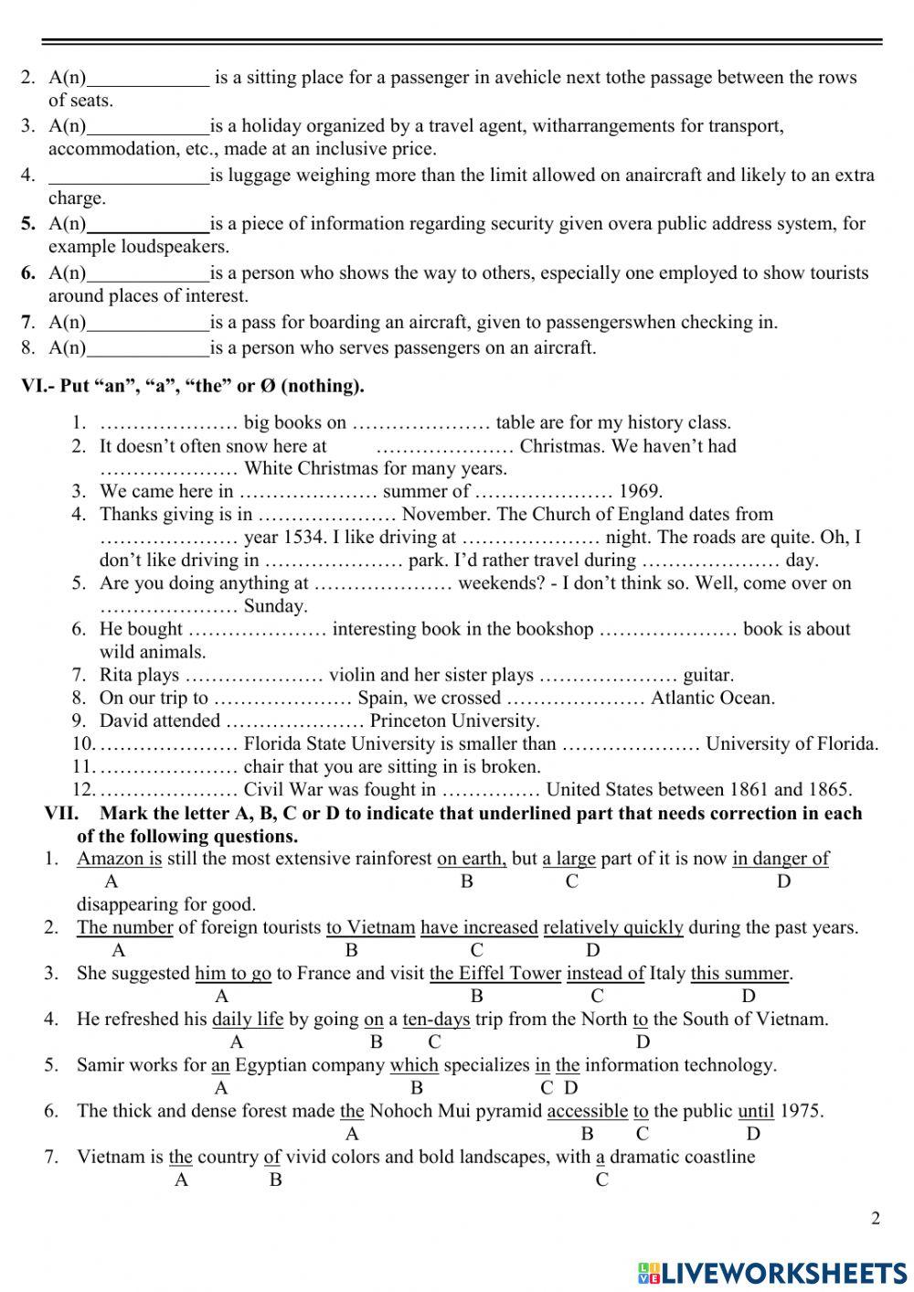 Revison test 2 u8 g9