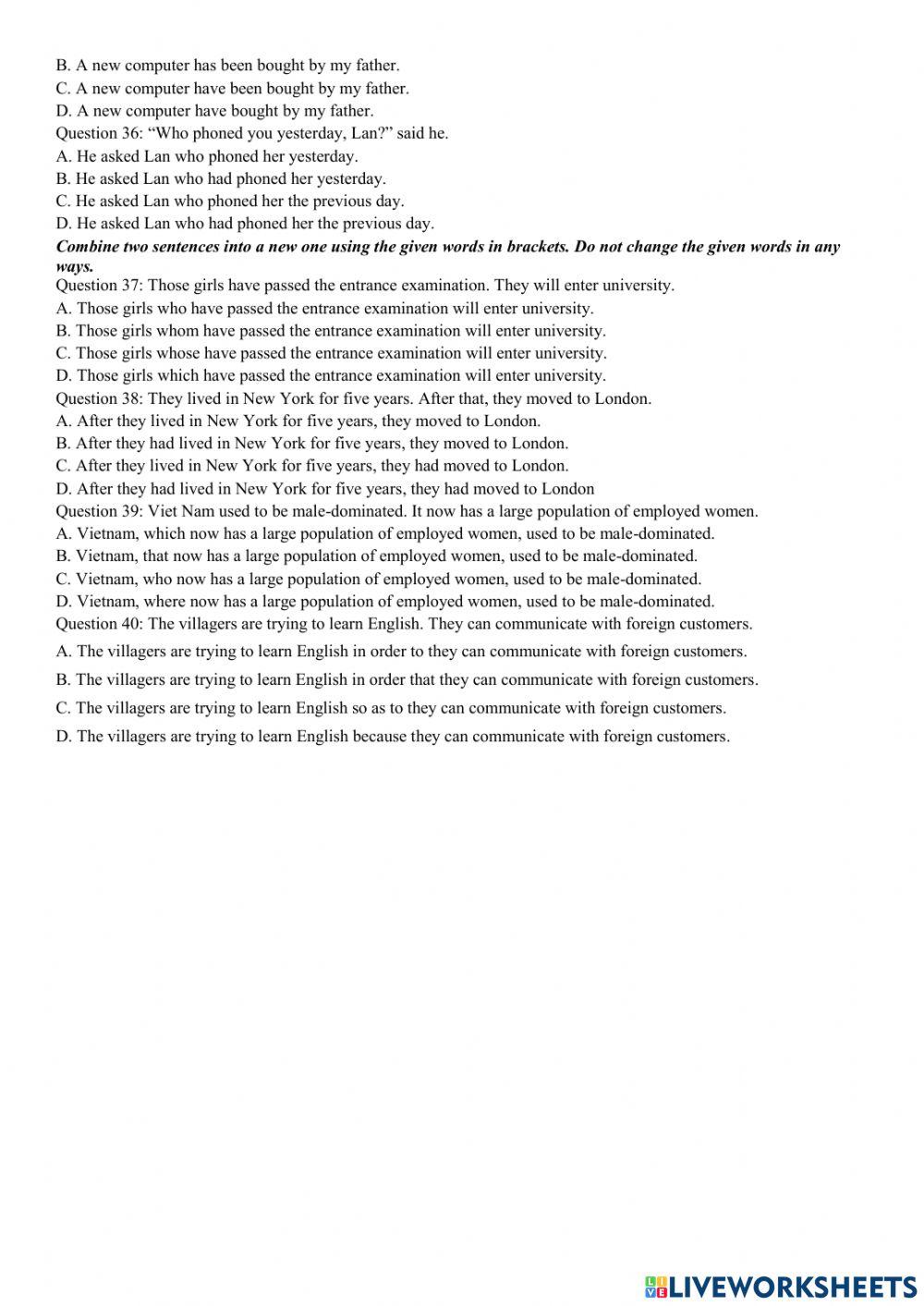 E9 - practice test 17-3