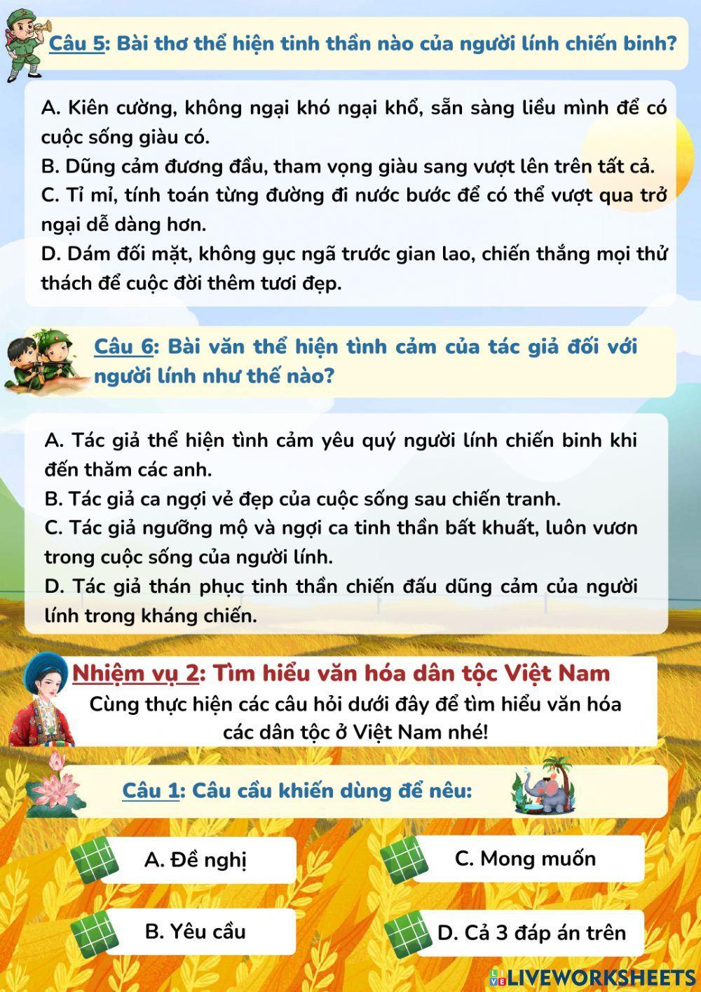 Phiếu ôn tuần 27