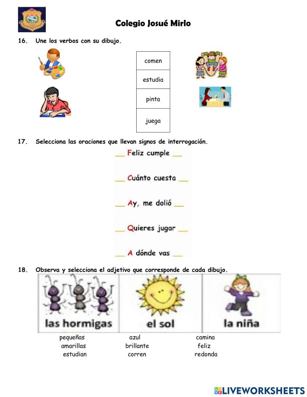 Examen de español